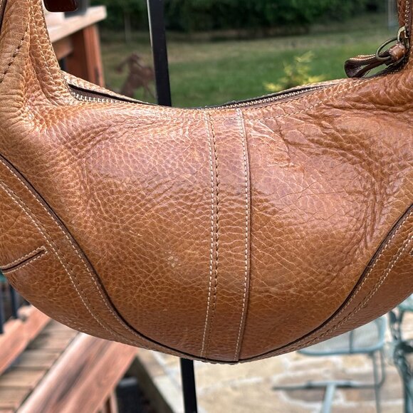 Coach Brown Leather Hobo Shoulder Bag #10043 - Picture 3 of 10